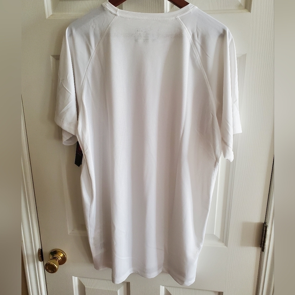 New Balance Double Play Baseball Raglan Tech T white size Mens Large - Picture 10 of 10